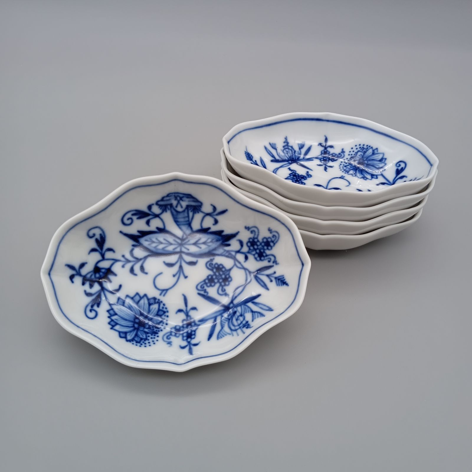 マイセン　MEISSEN ブルーオニオン シェル型ディッシュ5枚セット マイセン MEISSEN ブルーオニオン シェル型ディッシュ5枚セット