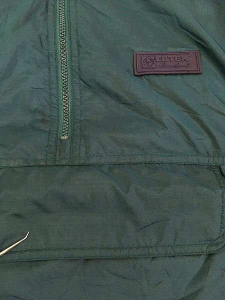 古着 90s Eddie Bauer 「EBTEK」 Thinsulate パデッド ハーフジップ  
