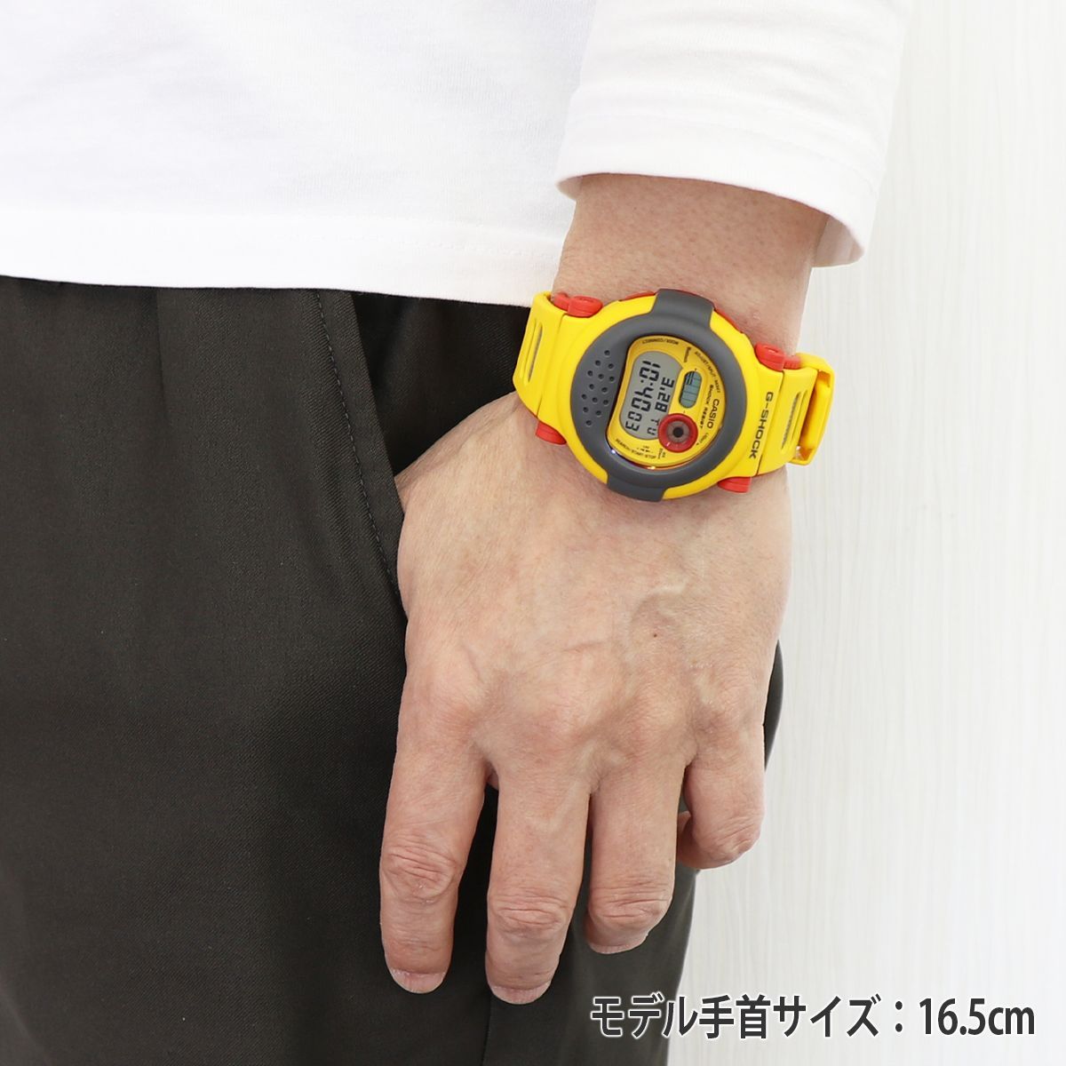 CASIO カシオ G-shock ジーショック G-B001MVE-9 ジェイソン DW-001シリーズ スマートウォッチ Bluetooth  スマートフォンリンク デジタル メンズ 男性 イエロー ジェイソンカラー 黄色 同型：G-B001MVE-9JR