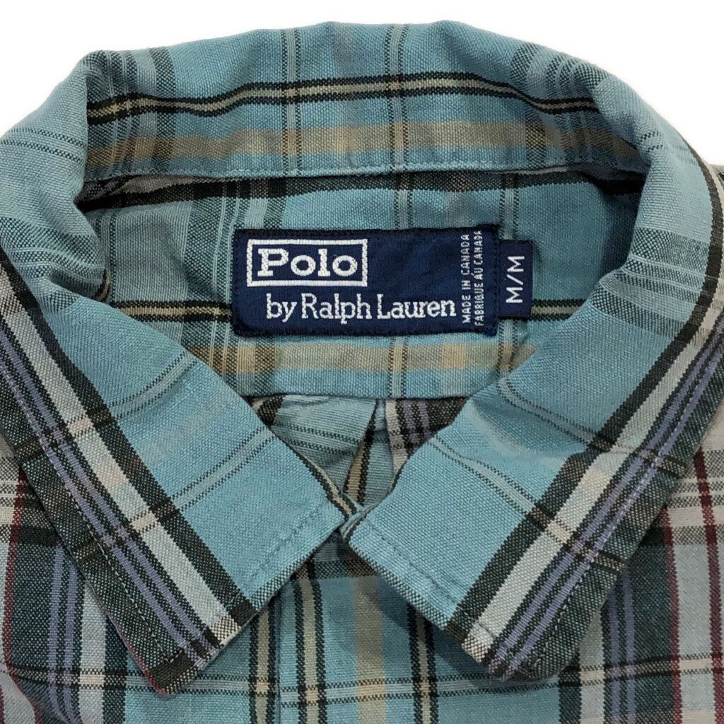 90s カナダ製 Polo by Ralph Lauren 半袖シャツ 古着 90年代 カナダ製 Polo by Ralph Lauren ポロ ラルフローレン