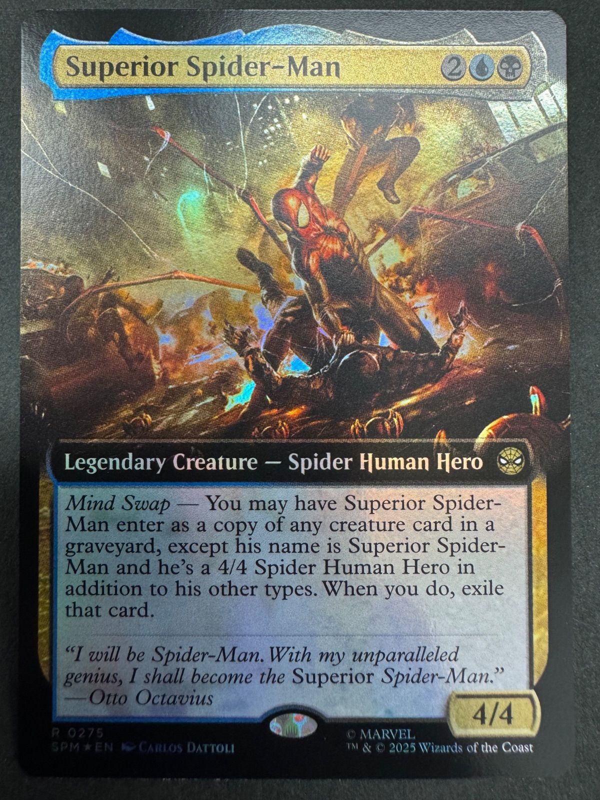 MTG スーペリア・スパイダーマン 英語 foil 拡張アート SPM マーベル 