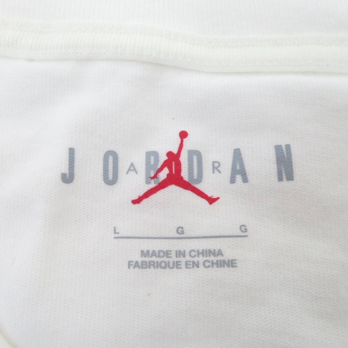 NIKE Jordan ナイキ ジョーダン × Travis Scott トラヴィス スコット M J TS ロゴ Tシャツ 半袖 DZ5510-133 Lサイズ ※中古