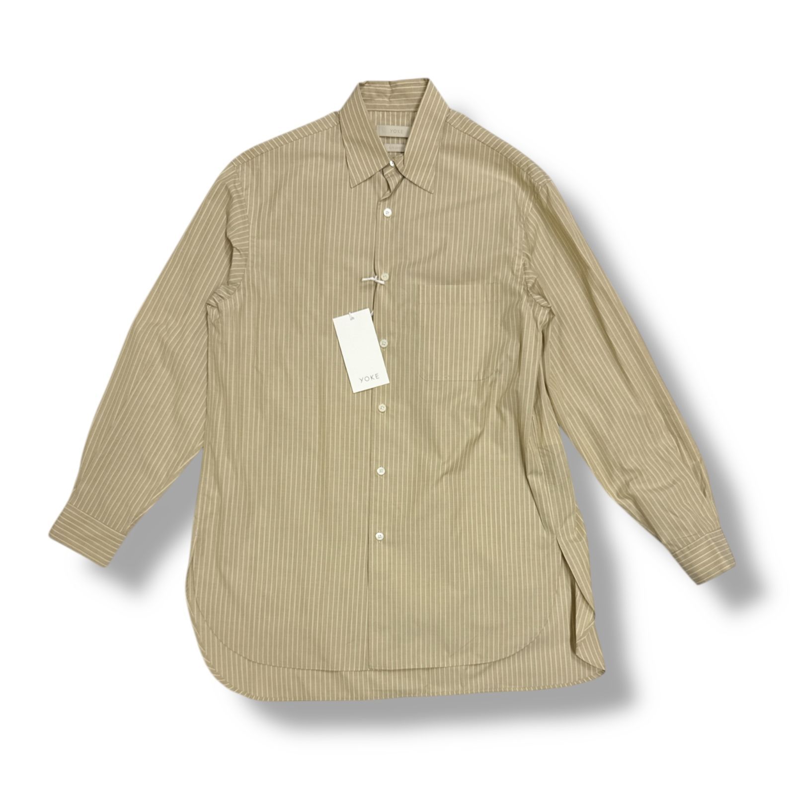 【希少】Charvet 半袖ストライプシャツ 90年代 7426fad36c7a70373181226cc5c7ed