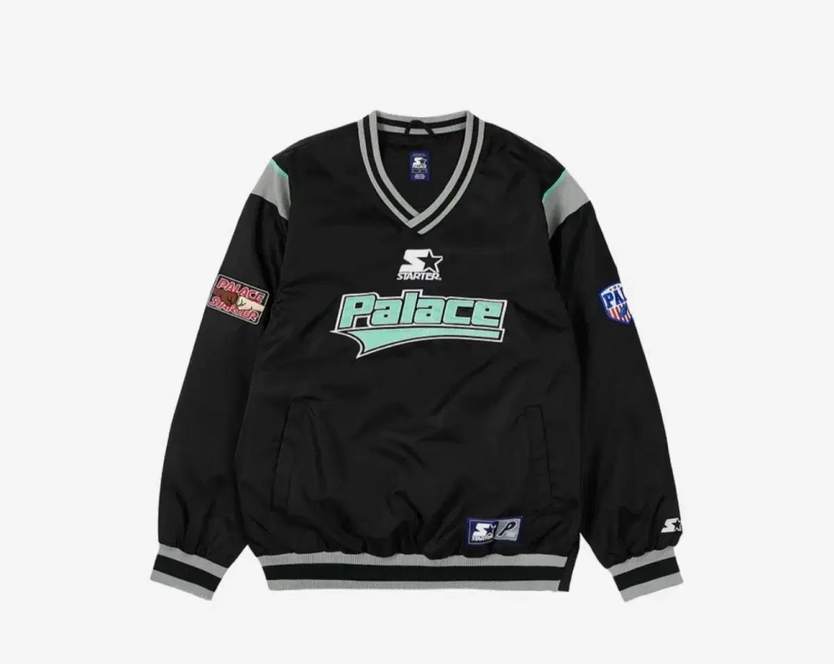 XL PALACE パレス STARTER スターター ウォームアップ プルオーバー 黒 palace PALACE