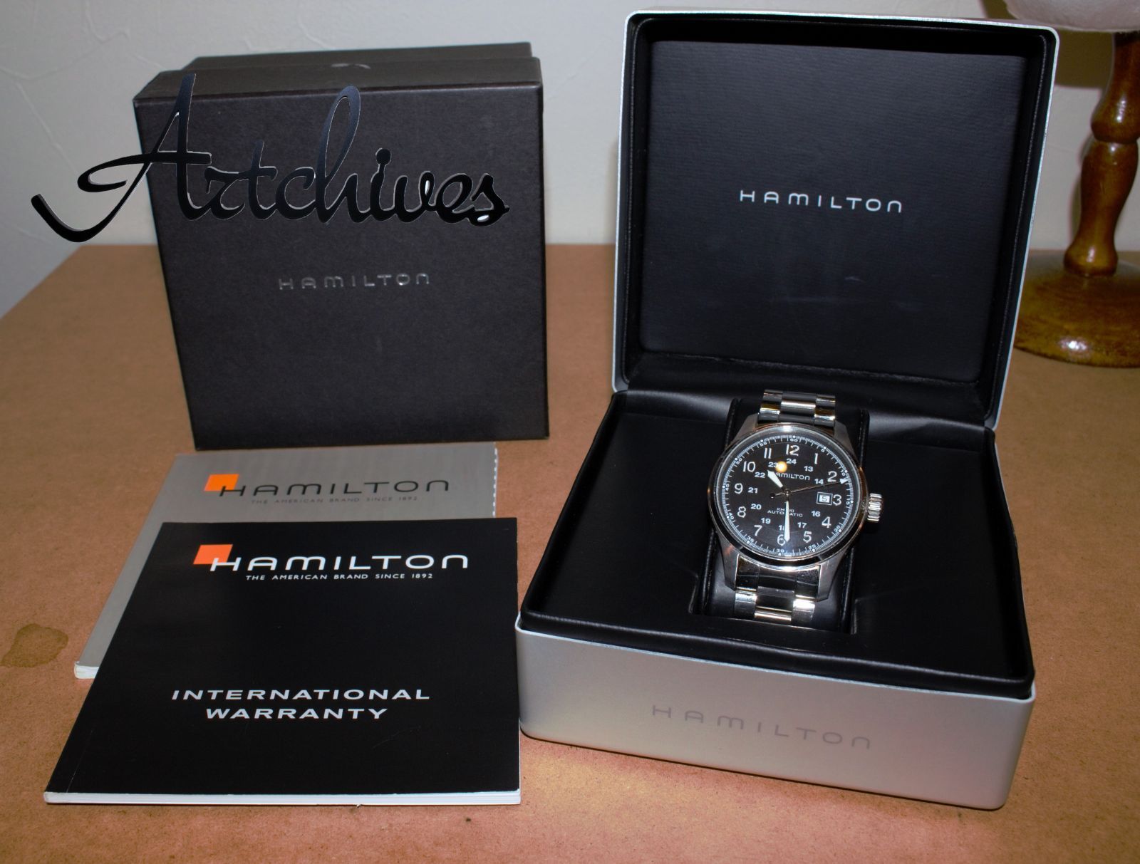 VRW-1349 時計 HAMILTON ハミルトン H70625133 カーキフィールド BK文字盤 メンズ 自動巻き 腕時計 稼働品