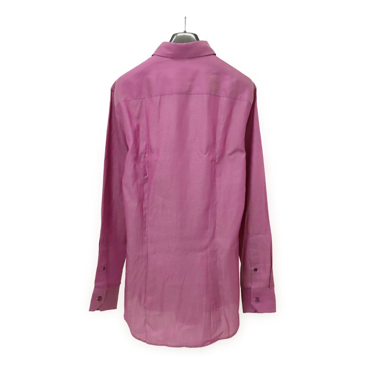 ETRO エトロ Yシャツ ワイシャツ 長袖シャツ ストライプ コットン 綿 パープル 紫 39 アウトレット品