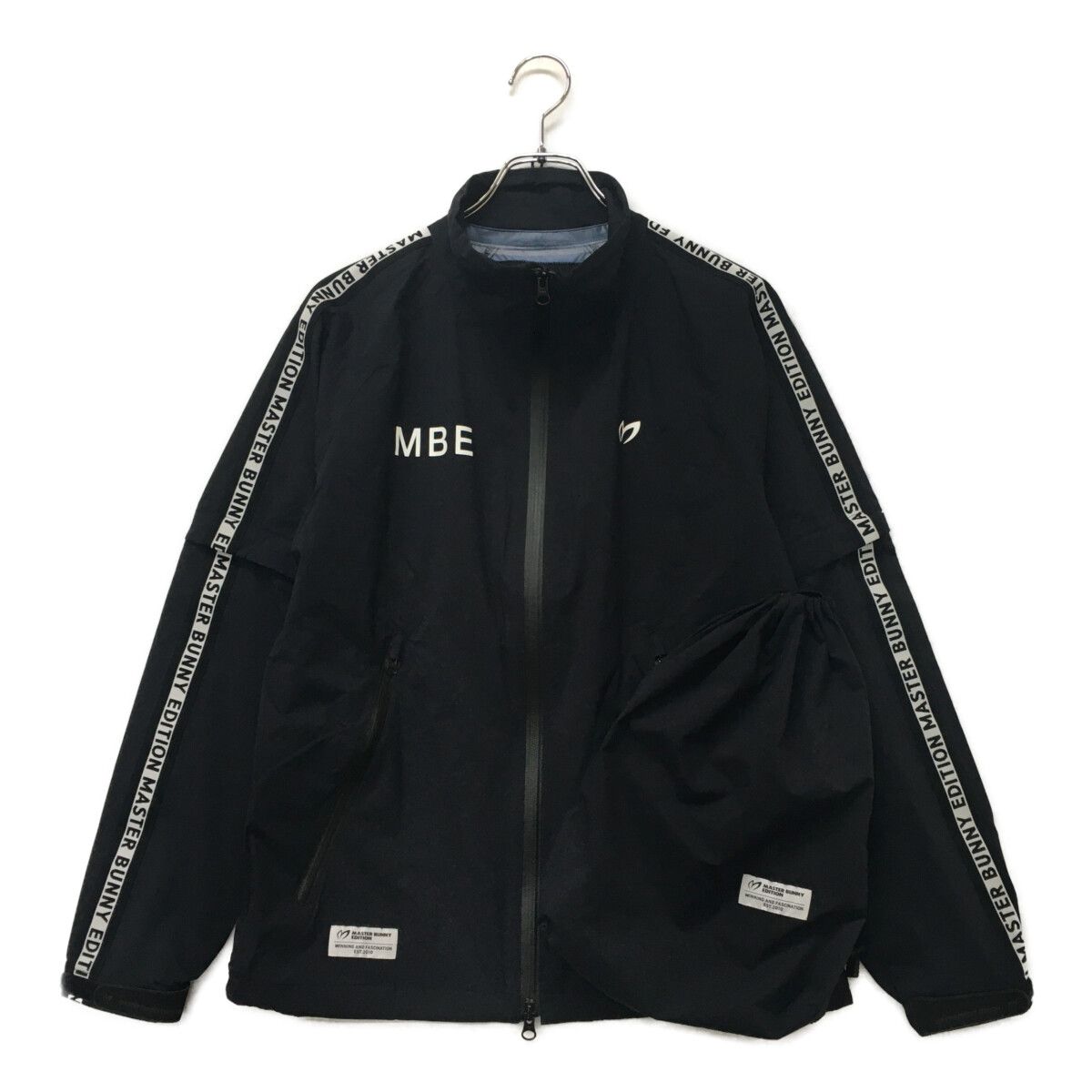 中古 レディース マスターバニーエディション MASRTER BUNNY EDITION レインウエア 2(L) 紺 ネイビー 2WAY 収納袋付き パーリーゲイツ