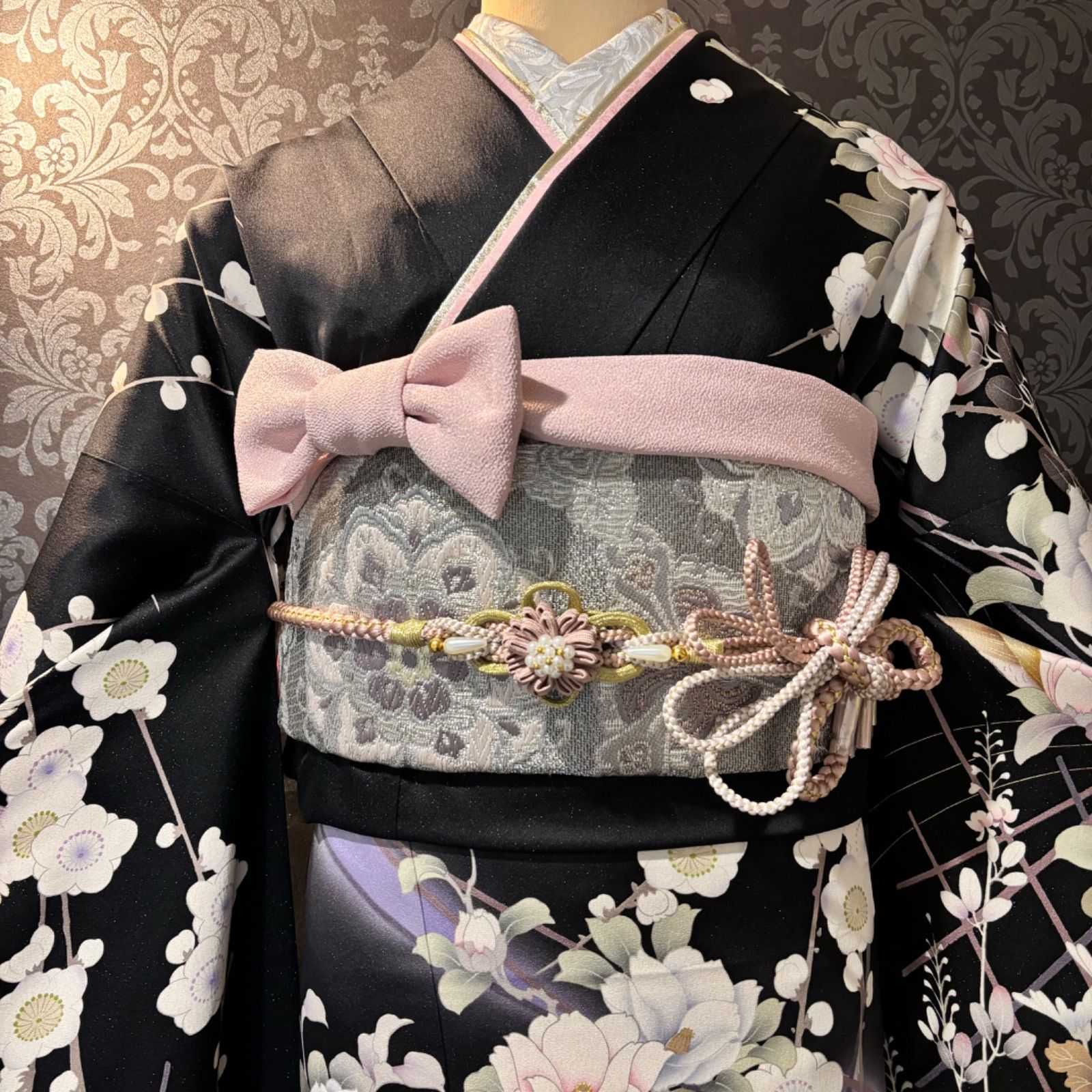振袖セット 黒地に蝶 作家物 振袖セット 黒地に蝶 作家物 楽天市場】着物 黒 蝶 訪問着の通販