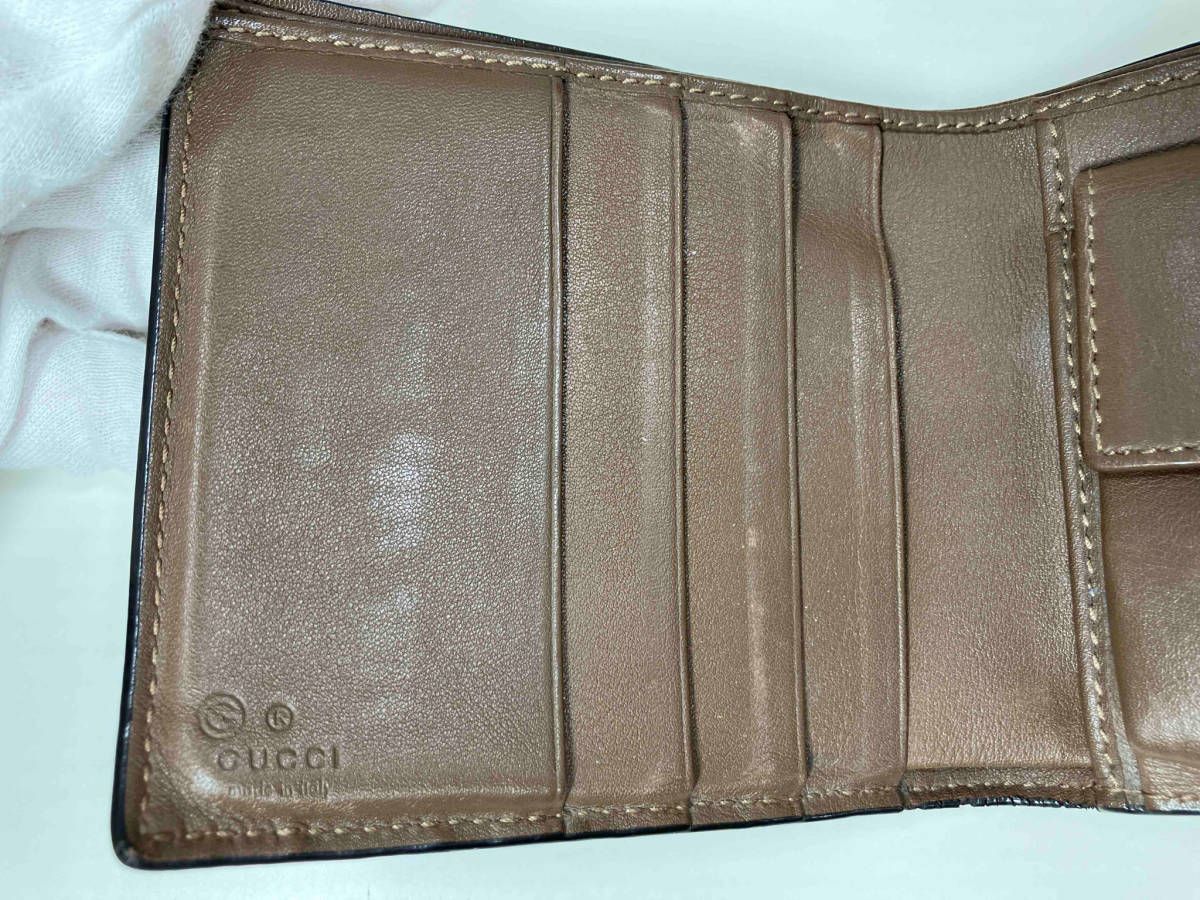 グッチ　GUCCI　二つ折り財布　レザーウォレット　ゴールド金具　ブラウン 71Bgc93Y1SL._UY1000_.jpg