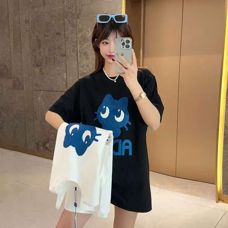 値下!!!新品 アーダーエラー ADERERROR Tシャツ 男女兼用半袖 韓国Tシャツ  ブラック