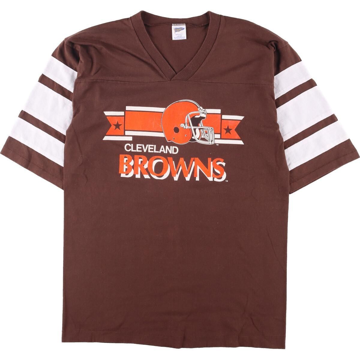 90年代 TRENCH NFL CLEVELAND BROWNS クリーブランド ブラウンズ V