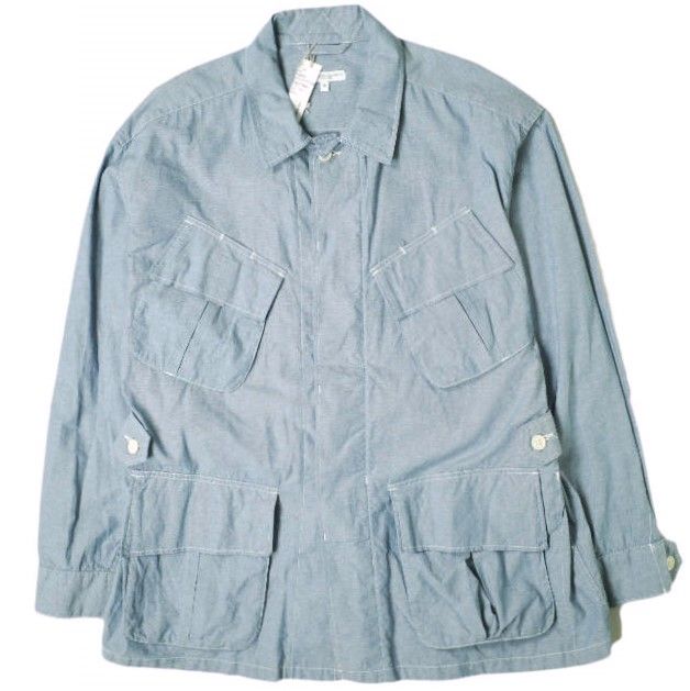 新品 Engineered Garments エンジニアードガーメンツ 22SS JUNGLE FATIGUE JACKET - COTTON  CHAMBRAY ジャングルファティーグジャケット コットンシャンブレー S LIGHT BLUE ミリタリー - メルカリ