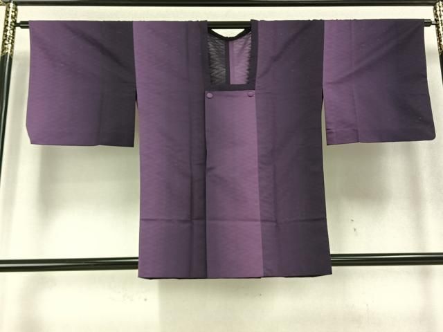 平和屋着物▽道行コート スリーシーズン 春夏秋 塵除け 霞文 反端付き 正絹 AABC0505fy