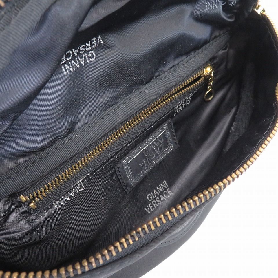 Versace 正規品 際美品 ロゴ ボディバッグ　ウエストポーチ　　メデューサ ヴェルサーチ VERSACE ボディバッグ ウエストバッグ メデューサ
