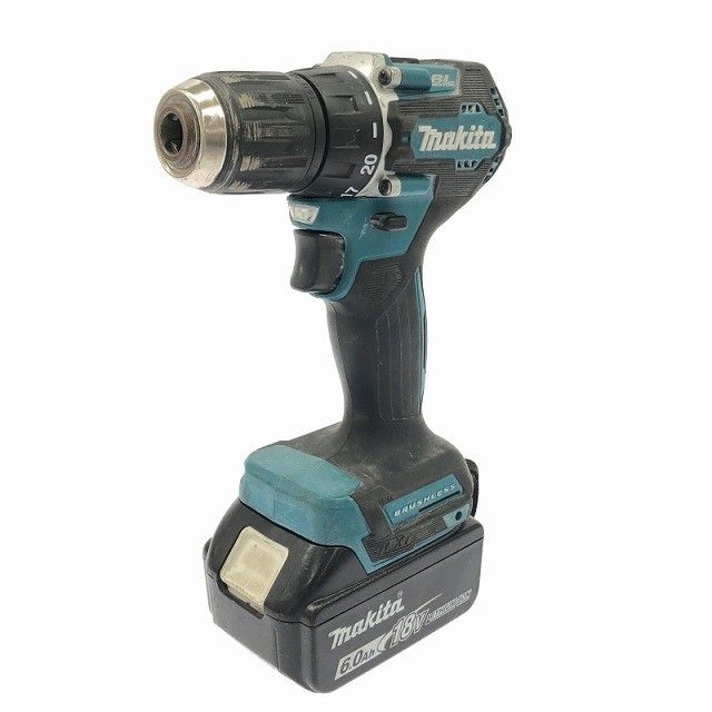 品 makita マキタ 18V 充電式ドライバドリル DF487D 青 ブルー 本体 バッテリー1個 6.0Ah 117245