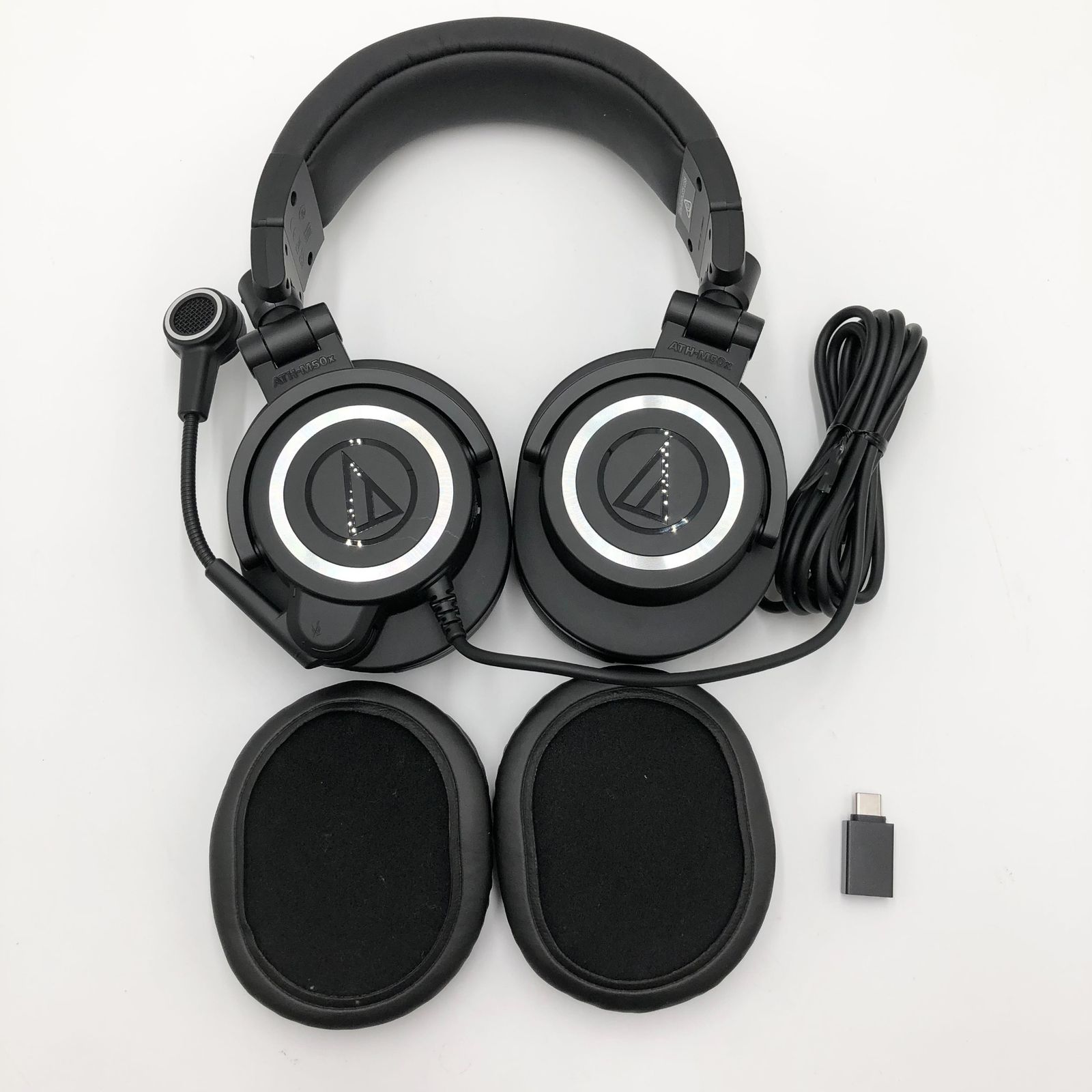 オーディオテクニカ ATH-M50xSTS-USB ヘッドセット USB 有線 ストリーマー コンテンツクリエイター ゲーム実況 配信 ポッドキャスト Windows MAC PS4 PS5 正規品 ブラック