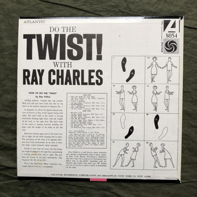 原信夫Collection 美盤 良ジャケ 激レア 1961年 米国本国オリジナルリリース盤 Ray Charles LPレコード Do The Twist With Ray Charles R&B