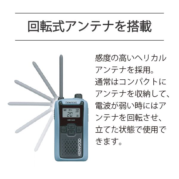  ケンウッド UBZ LU 20 特小電力 トランシーバー ２台セット レッド イエロー ブルーグレー ブラック デミトス 業務用 ハンズフリー 交互通話 KENWOOD 無線機 無線 通信 インカム インボイス対応 LS 20後継 無線機 アウトドア精密機器