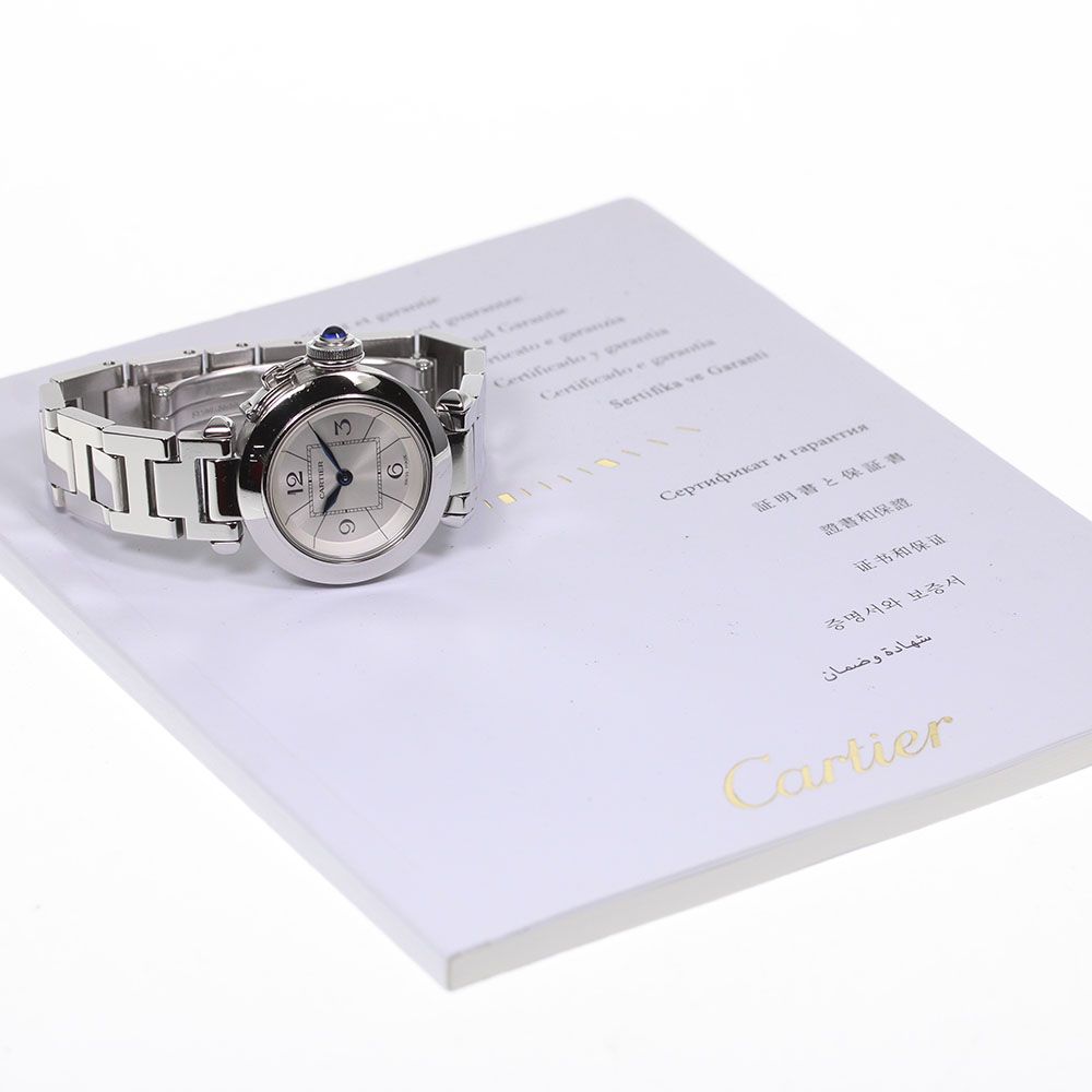 カルティエ CARTIER W3140007 ミスパシャ クォーツ レディース良品