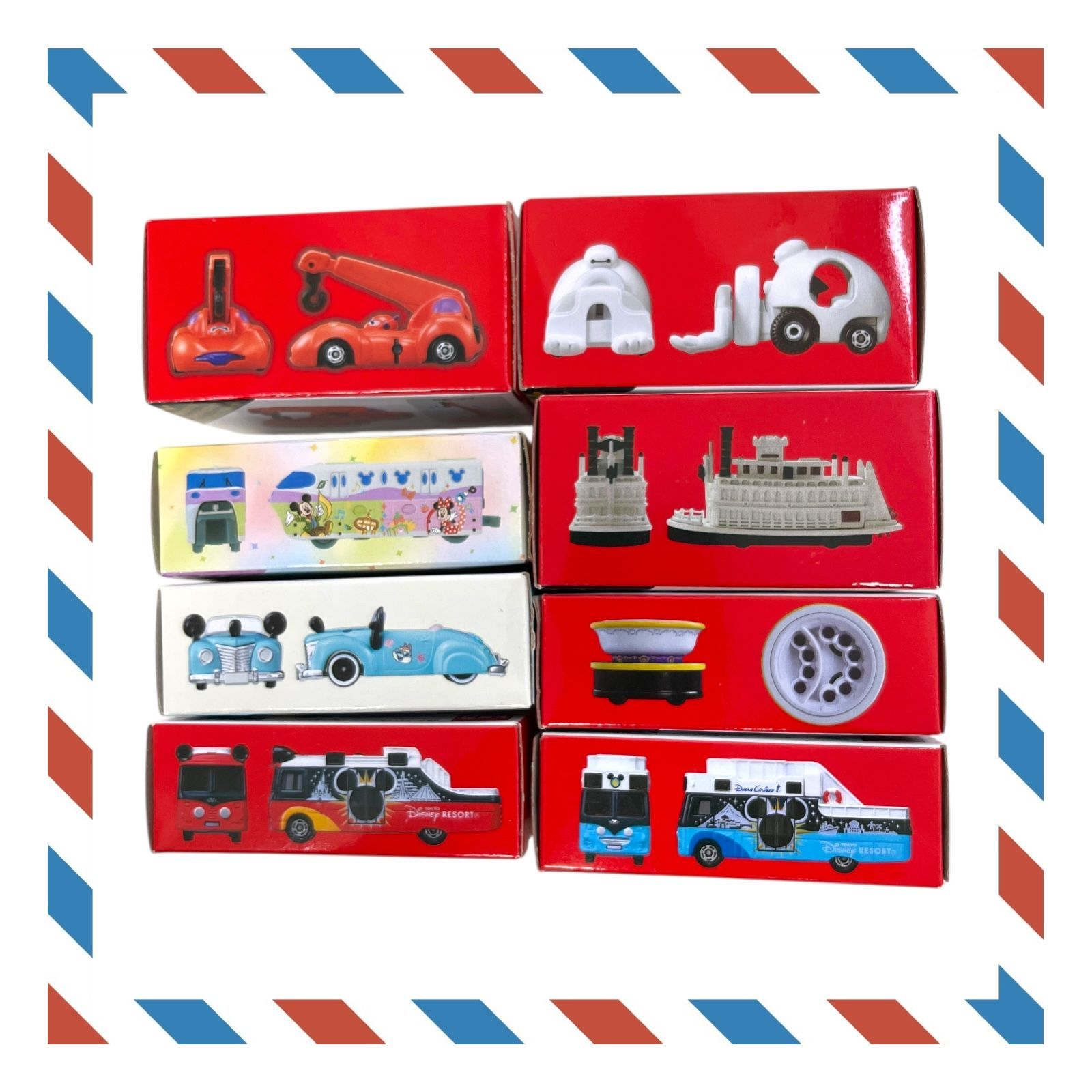 ディズニー　ベイマックス　トミカ　8点セット ディズニー トミカ【8個セット】ベイマックスのクレーン車 ベイ