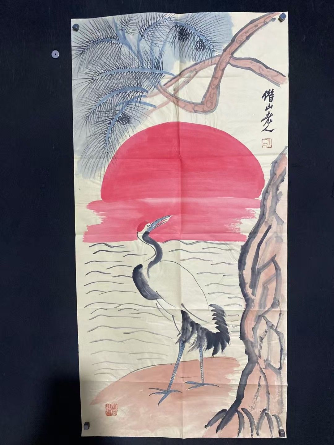 中国古美術・人物畫画・冷枚印款・純手描き・宣紙・国画・書道