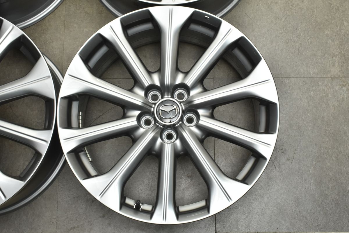 新車外し マツダ CX-80 純正 20in 7.5J 45 PCD114.3 4本セット CX-5 CX-8 CX-60 MAZDA6 アテンザ 流用 ノーマル戻し スタッドレス用に FFCRYSTALESIA_COM