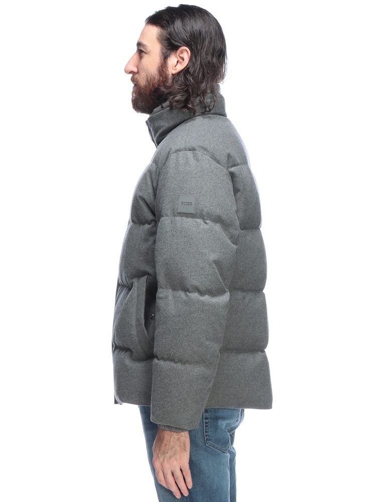 HUGO BOSS ヒューゴボス フランネル フルジップ ダウンジャケット