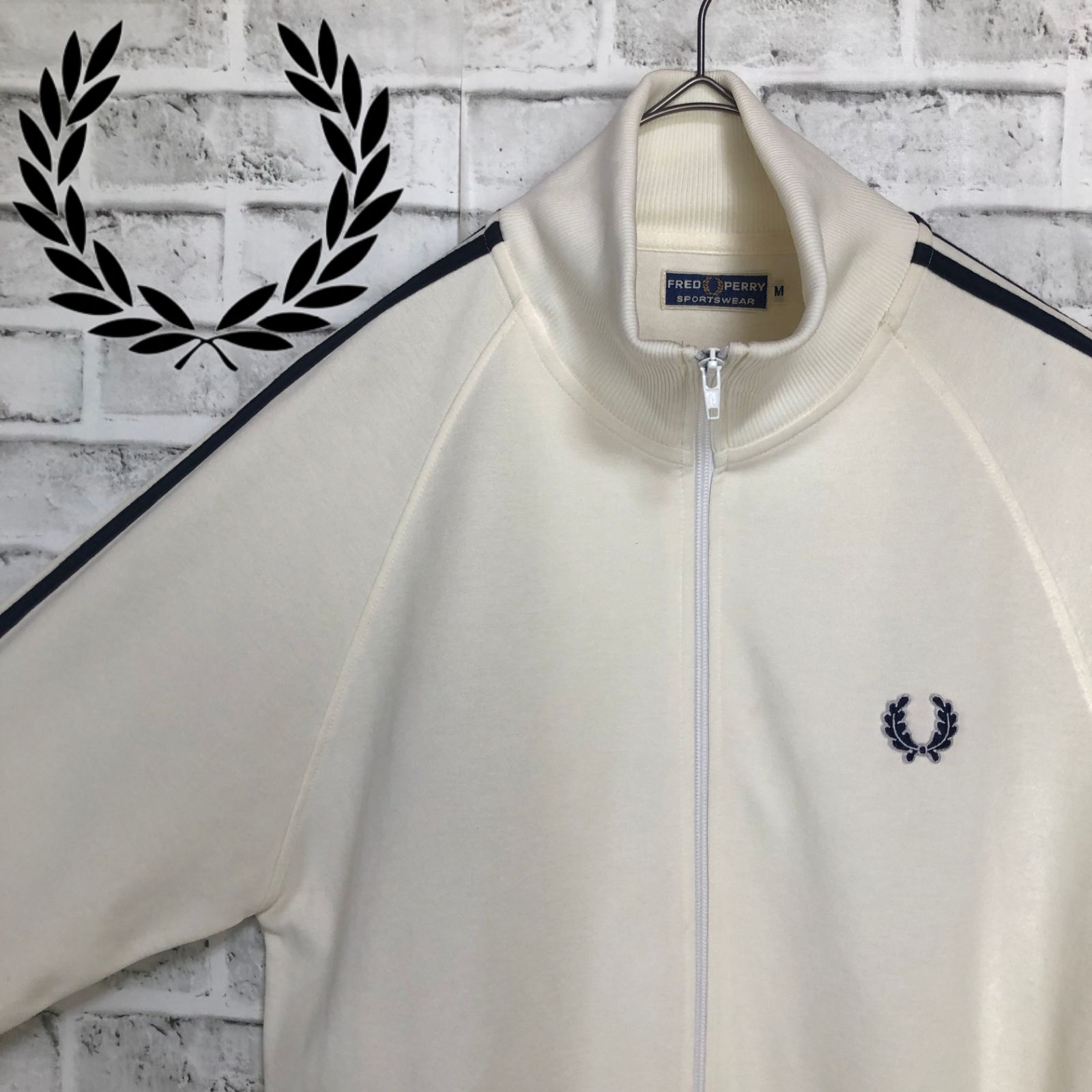 90s⭐️Fred Perry トラックジャケット/ジャージ L 刺繍月桂樹