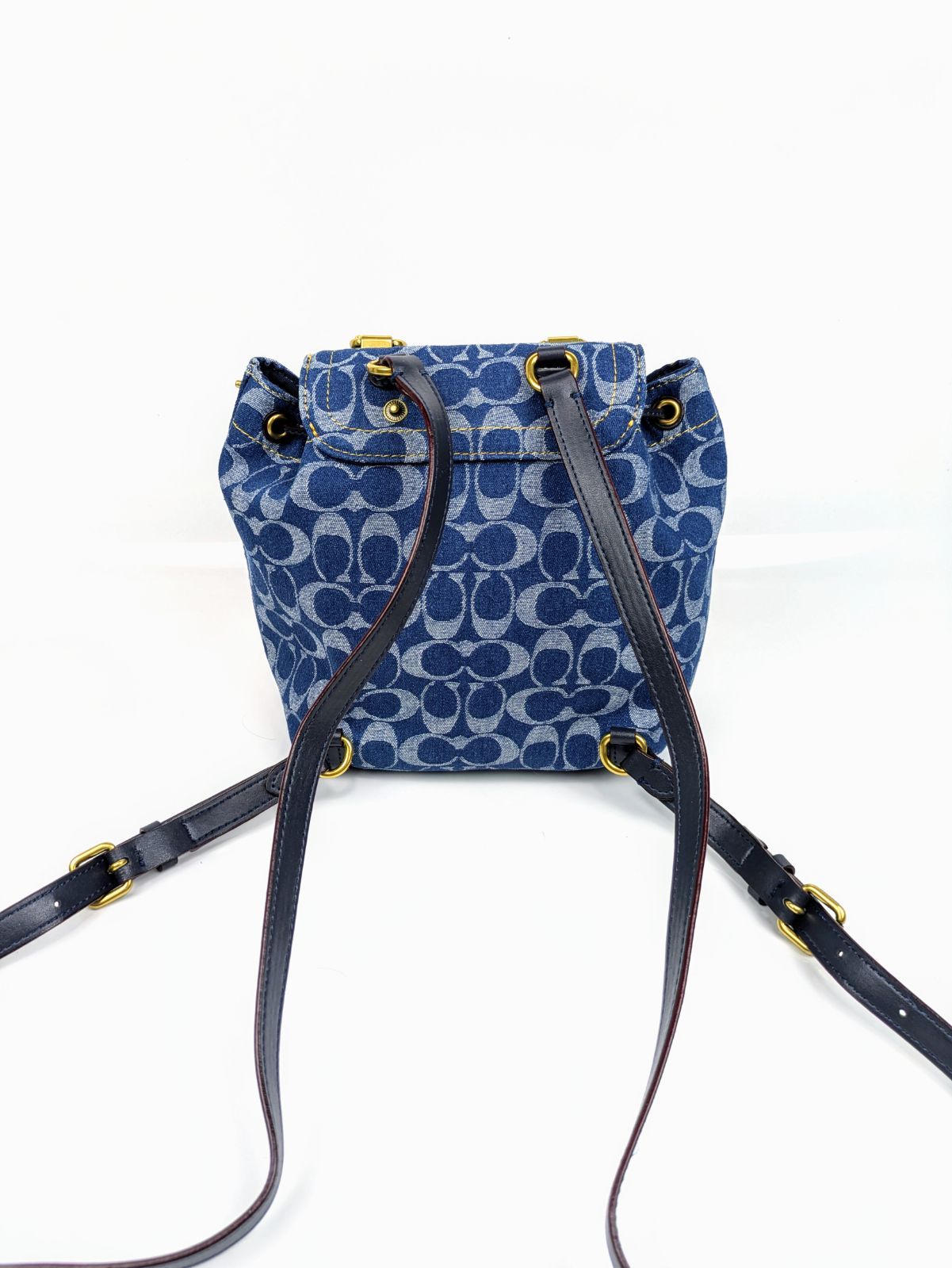 COACH】 コーチ リュック シグネチャーデニム CJ833 B4/BL