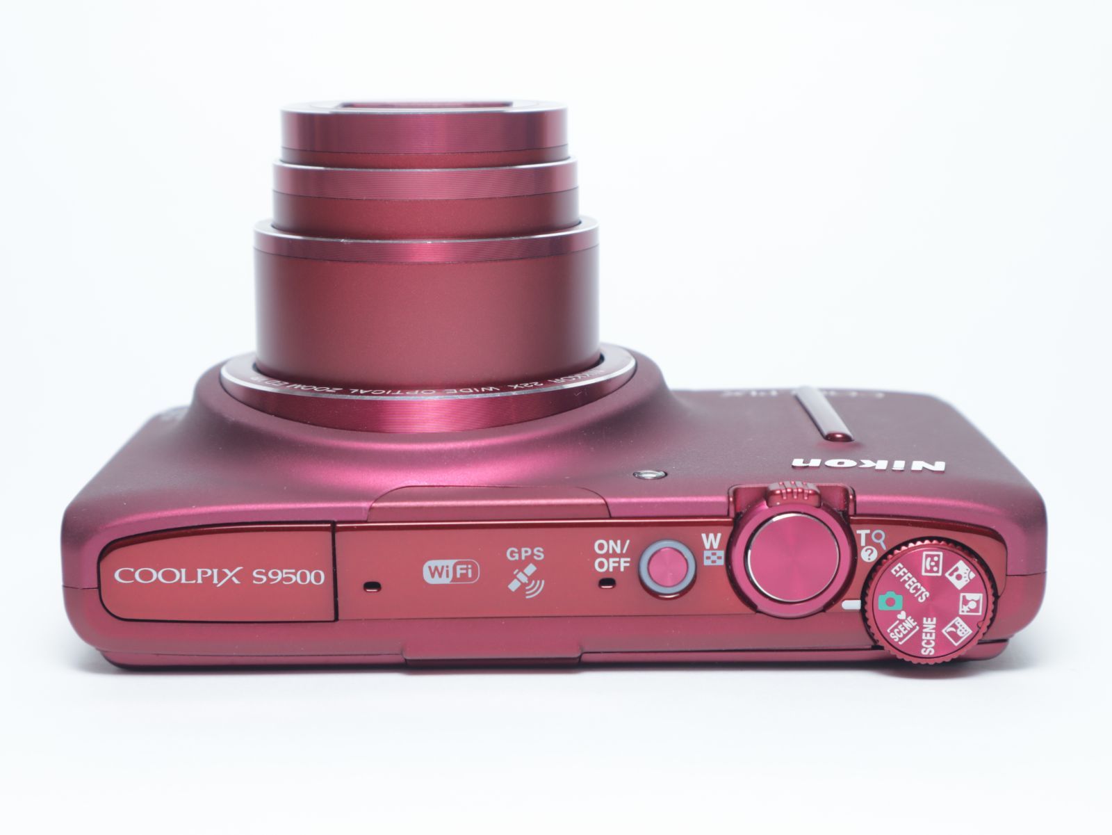 1034□美品□ Nikonニコン Nikon デジタルカメラ COOLPIX S9500 レッド