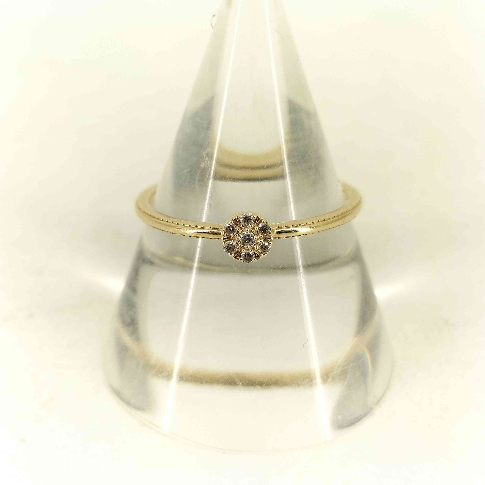 アガット agete シャンデリアデザイン 0.03ct K10 リング アガット agete シャンデリアデザイン 0.03ct K10 リング