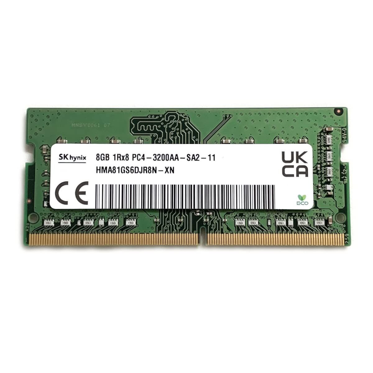 SK Hynix 8GB SODIMM DDR4 3200 PC4 1Rx8 HMA81GS6DJR8N-XN SO-DIMM ノートパソコン RAMメモリ Dell HP Lenovoおよびその他のシステム用