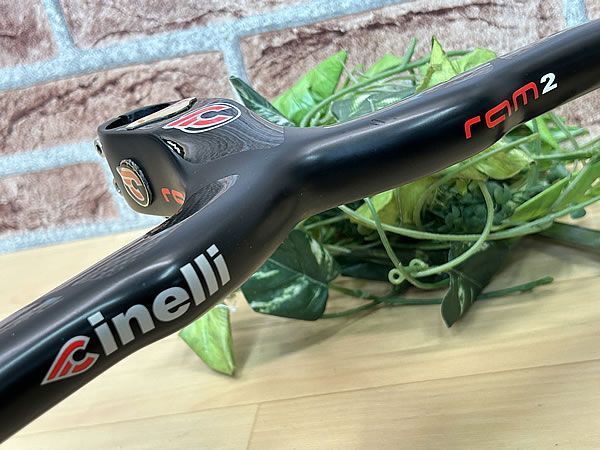 イチ推し!! 美品!! cinelli ram2 CARBON STEM HANDLEBAR 420×110mm