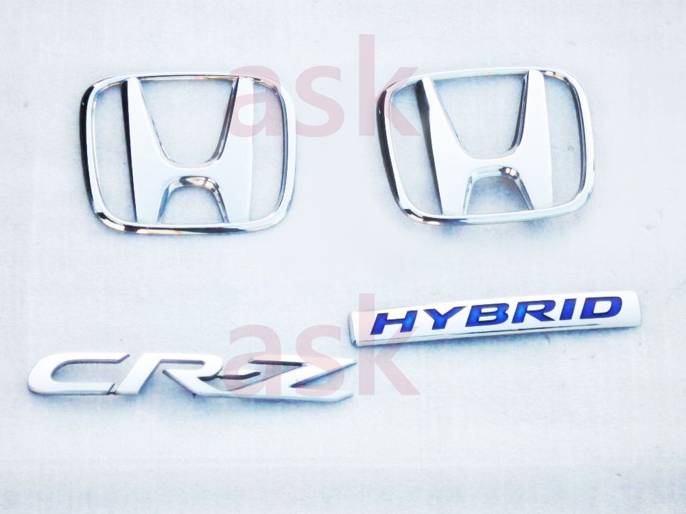HONDA CR-Z ZF2用 フロント リヤ H CR-Z HYBRID エンブレム 4点セット ホンダ 純正部品