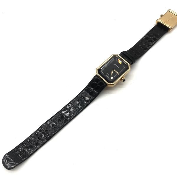 CHANEL シャネル プルミエール 18k 750 本クロコ 腕時計 M 正規ベルト