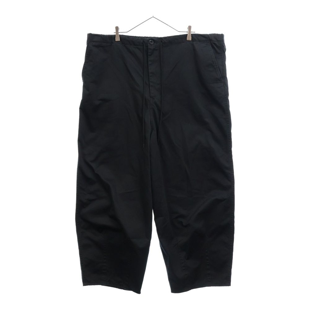 Graphpaper (グラフペーパー) 22AW SUVIN HERRINGBONE PARACHUTE PANTS スビン ヘリンボーン パラシュート パンツ ブラック GM223-40150B