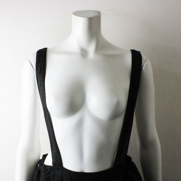 nest Robe ネストローブ 製品染め リネン吊りスカート F/ブラック