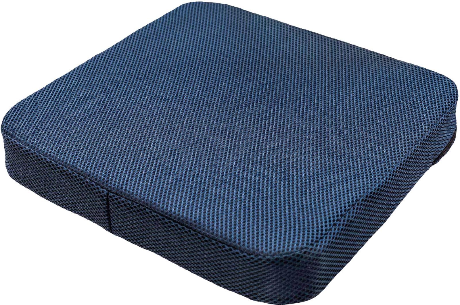 【在庫セール】フローリング チェア 40x40cm ネイビー 椅子用 ファイバー 座面 エアスリープ 空気の上に座る 無重力 高反発 Air 極厚5cm クッション Sleep お尻が痛くならない Cushion 座布団 モリシ