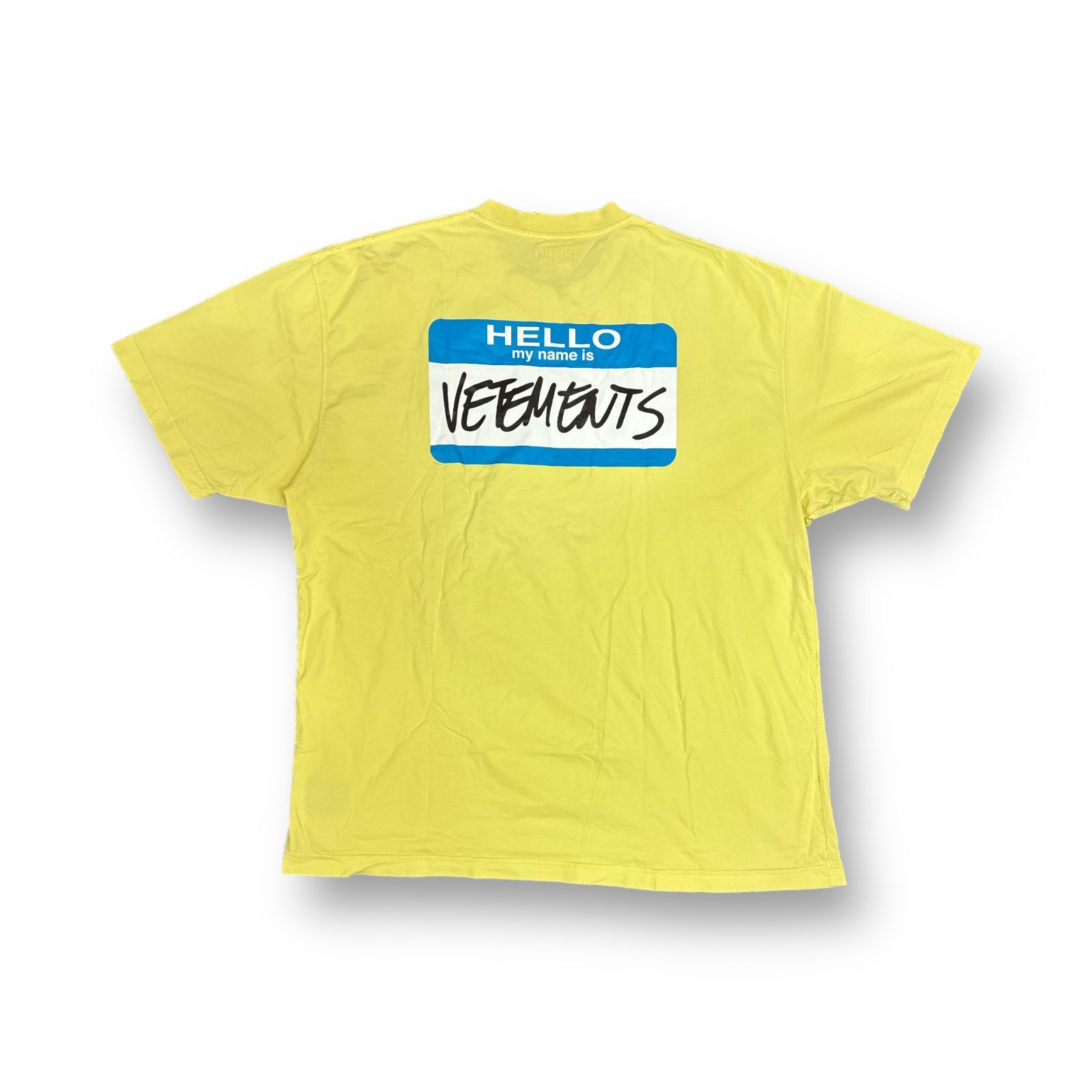 VETEMENTS 23SS MY NAME IS VETEMENTS FADED T-shirt マイネームイズ 