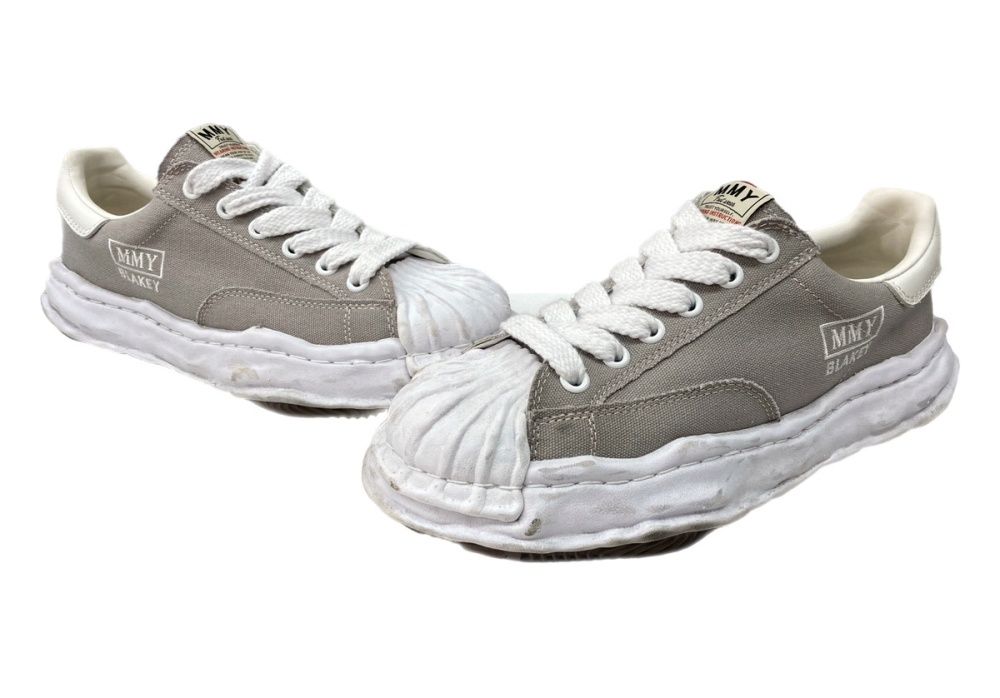 ミハラヤスヒロ MIHARA YASUHIRO BLAKEY CANVAS LOW ブレイキー キャンバス ロー レースアップ 厚底 シューズ 灰 A08FW735 メンズ靴 スニーカー グレー サイズ 42 104S-792