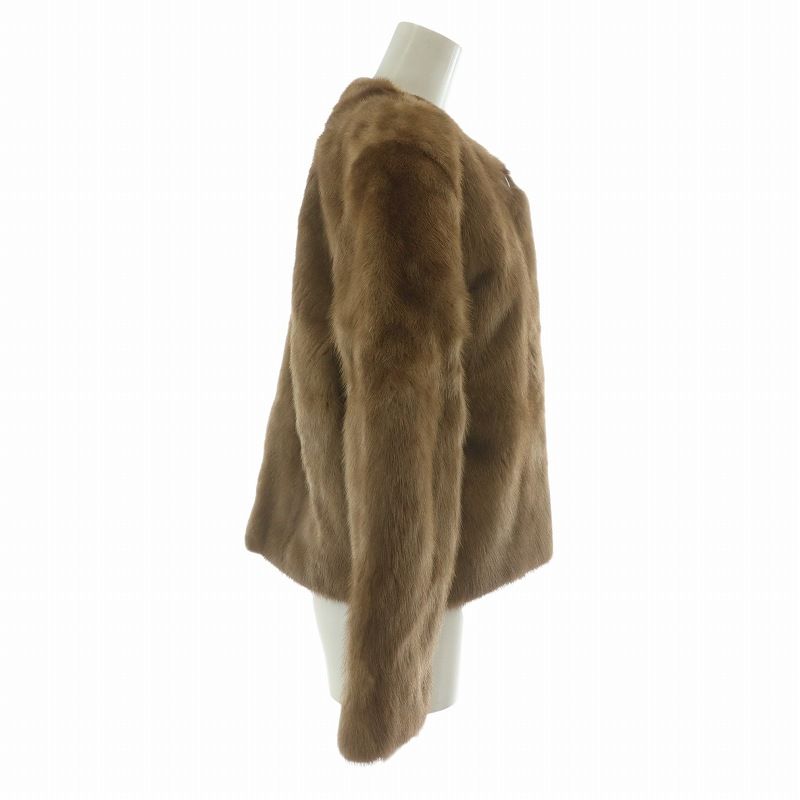 【御予約】【✨美品✨】SAGA MINK ショートコート　ブラウン　銀サガ サガミンク SAGA MINK 銀サガ ファーコート アウター 毛皮