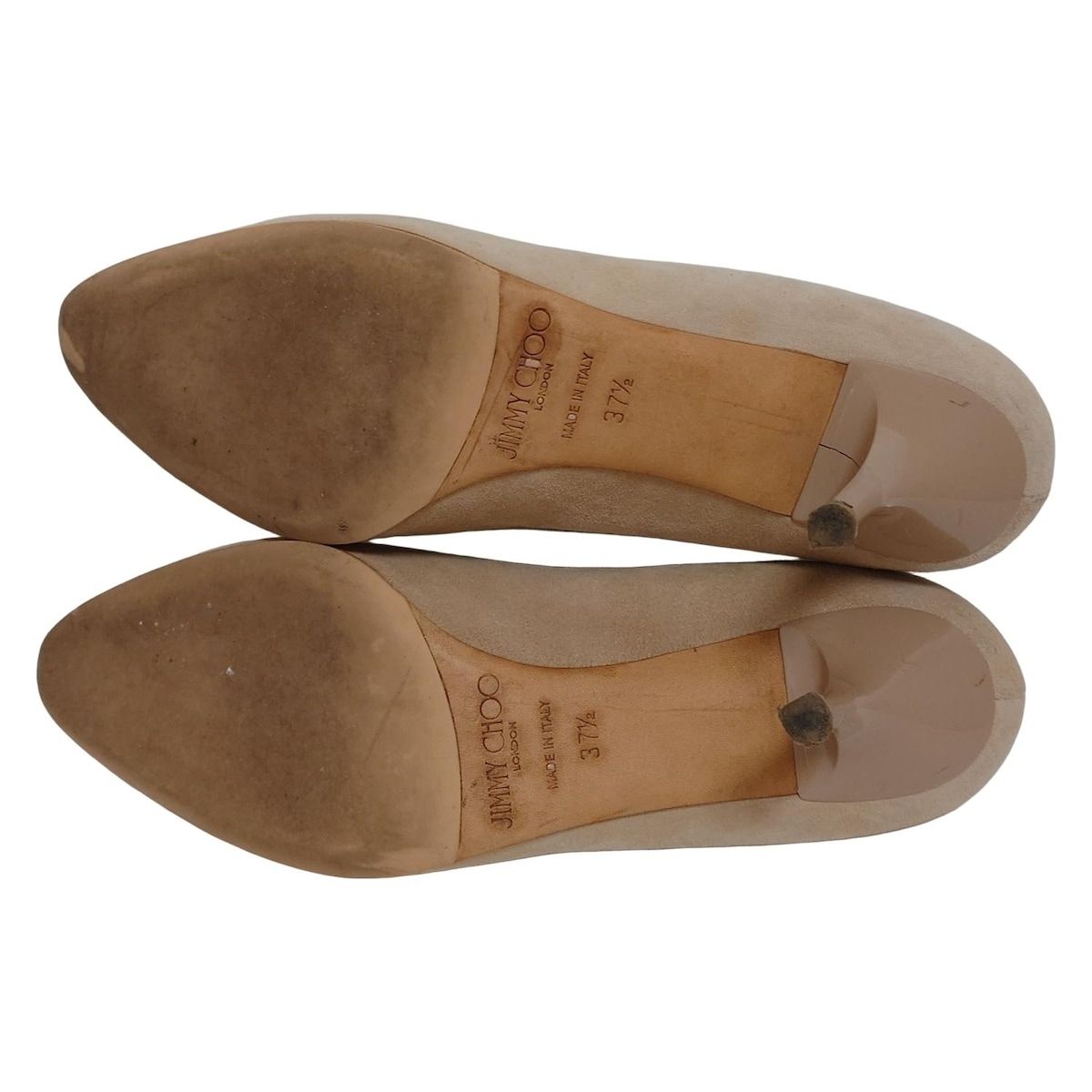 JIMMY CHOO(ジミーチュウ) パンプス 37 1/2 レディース - ベージュ
