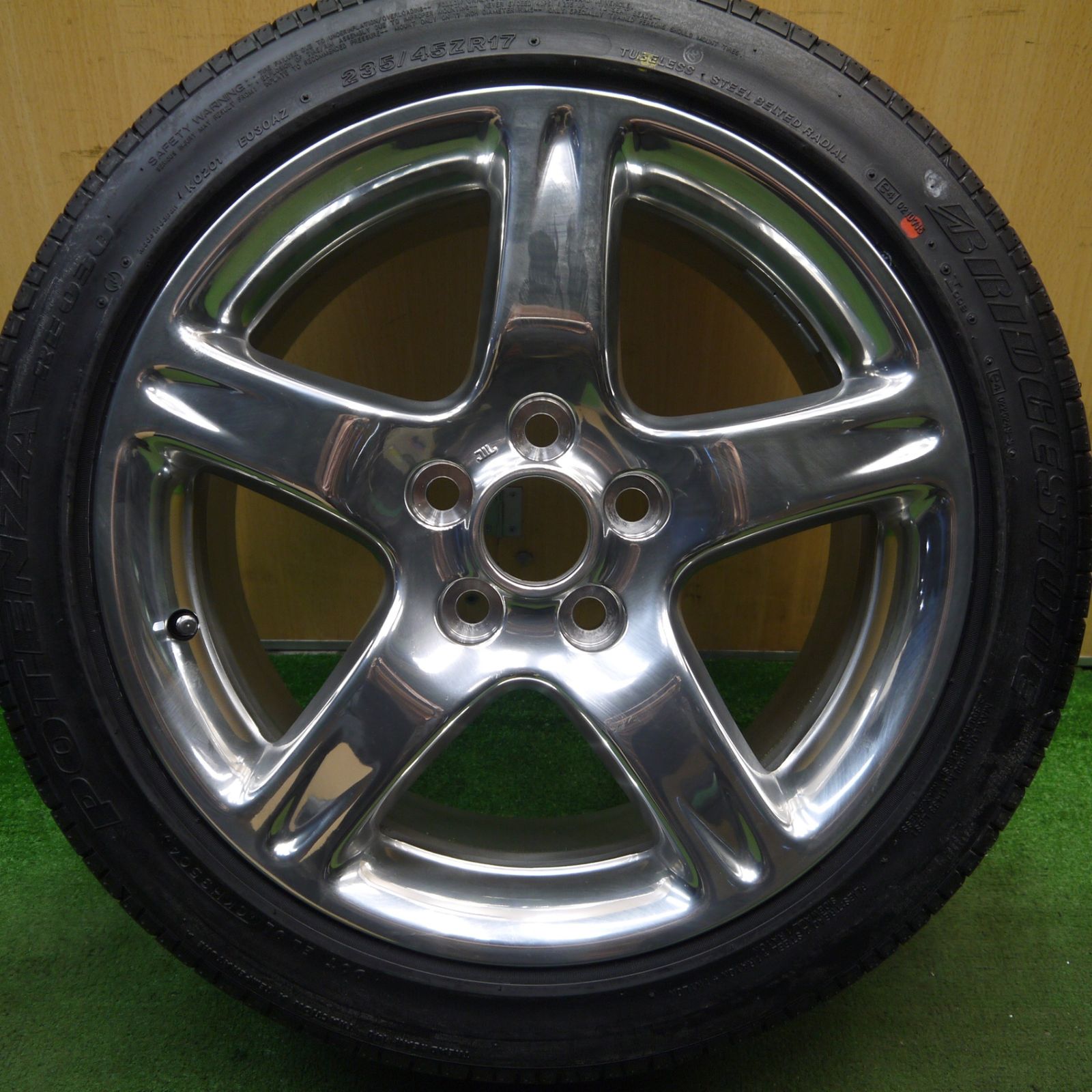 アリスト純正 ベルテックス 8J 17インチ タイヤホイール 4本 中古 新車 