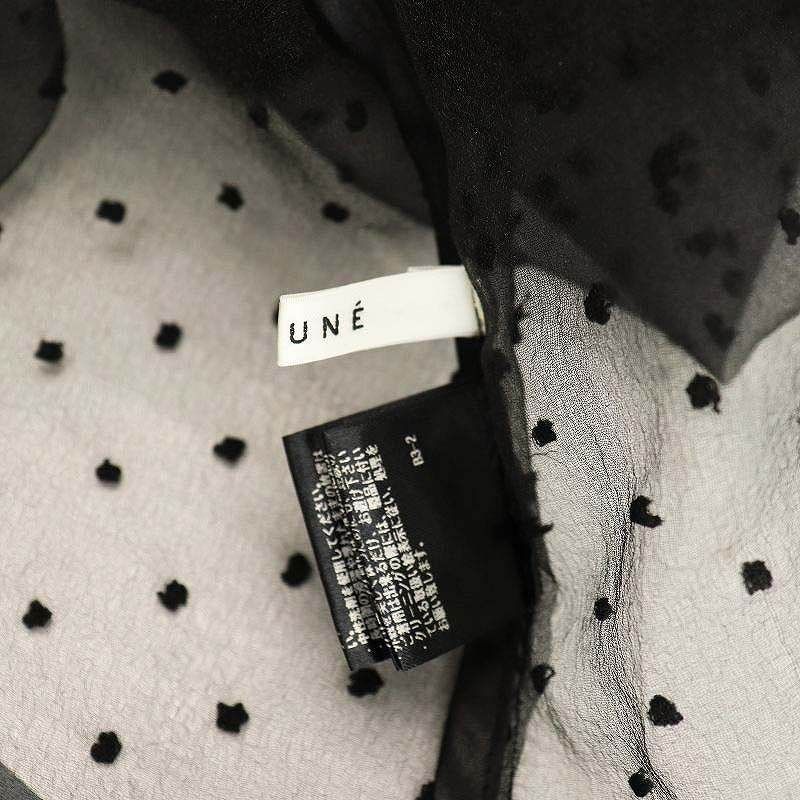 カデュネ CADUNE 24SS シアーブラウス プルオーバー ドット 半袖