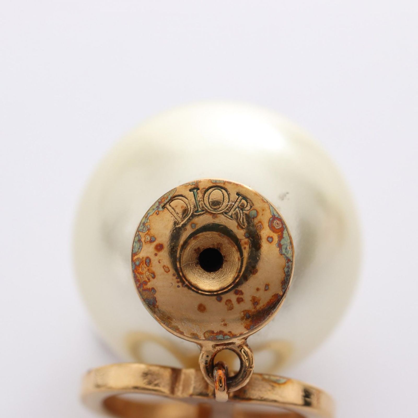 Dior Tribales ピアス CDロゴ メタル＆レジンパール ディオール DIOR