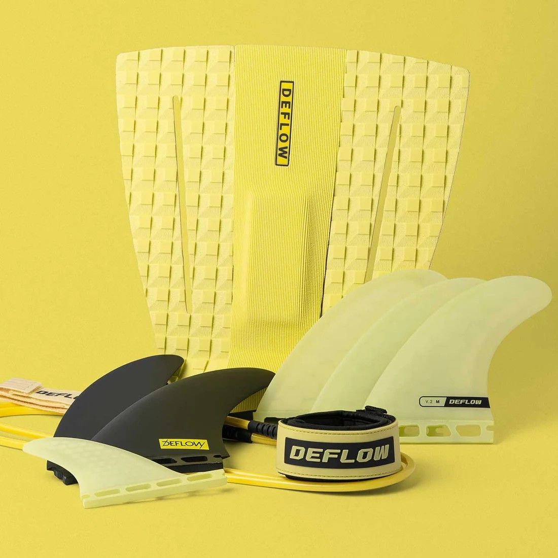 DEFLOW デフロー 3 PIECE 'POP' PAD - ACID LEMON