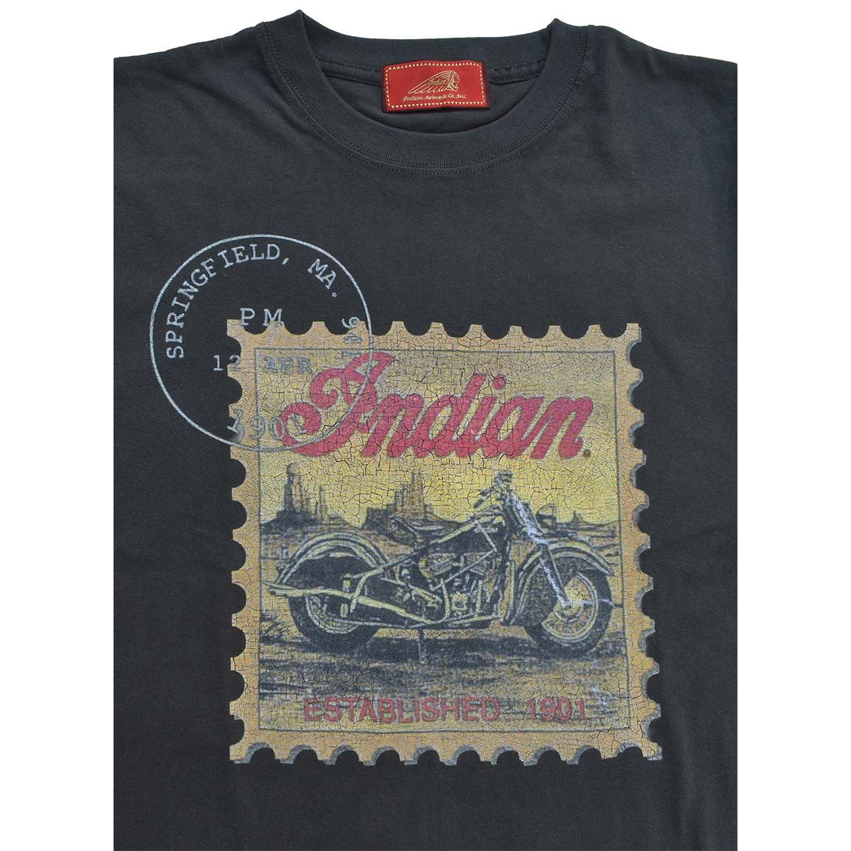 WAREHOUSE インディアンTシャツ　新品　スミクロ　XL 新品】 Indian インディアン VINTAGE TEE STAMP メンズ/レディース