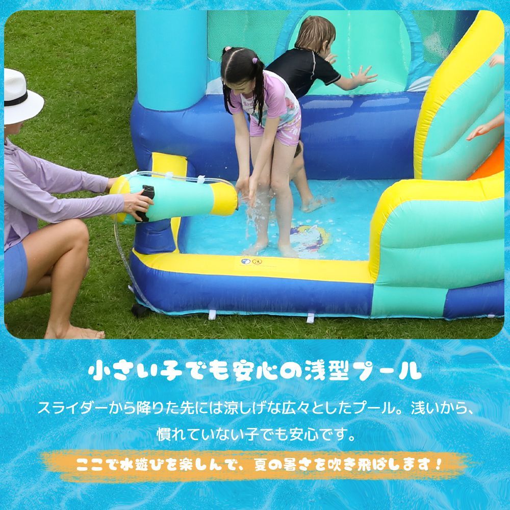 最新モデル ユニコーン大型遊園地 大型 プール エアー 遊具 滑り台