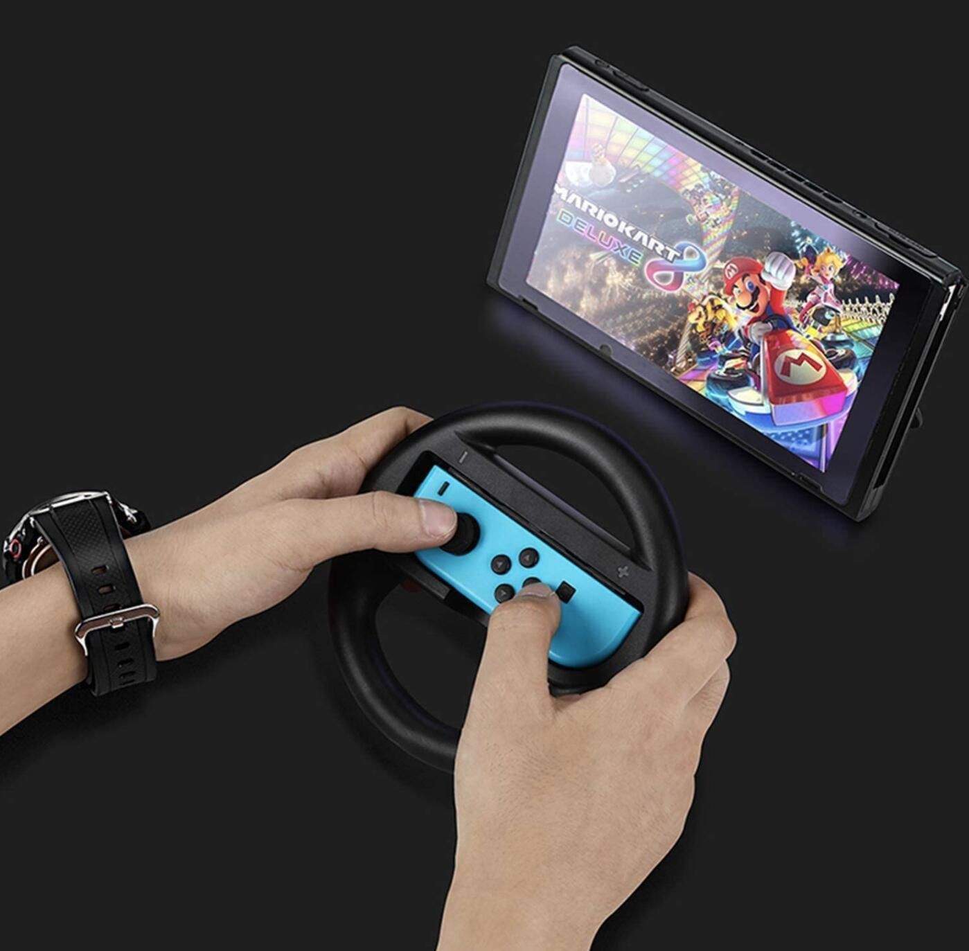 switch マリオカート Joy-Conハンドル コントローラー2個セット - メルカリ