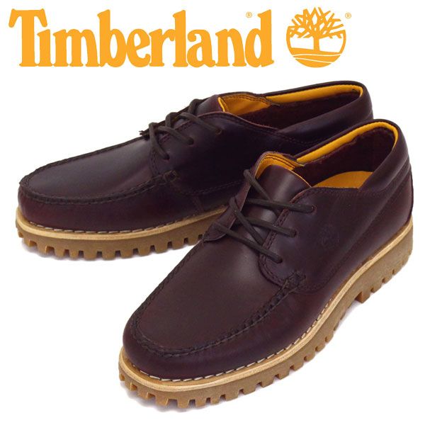 Timberland (ティンバーランド) A2HYM JACKSONS LNDING MOC TOE ジャクソンズ ランディング モックトゥシューズ Drak Red Full-Grain TB147 tb US10.5-約28.5cm
